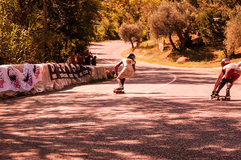 the chase of the skaters